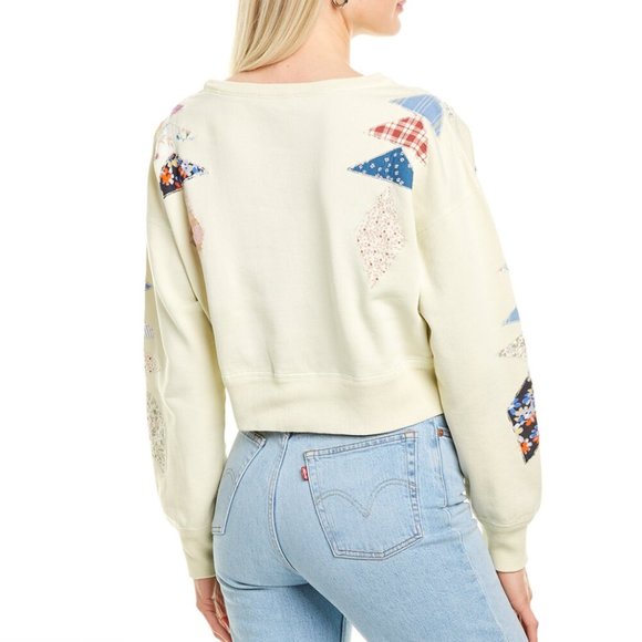 Dannijo Cream Patchwork Hoodie - Picture 2 of 2